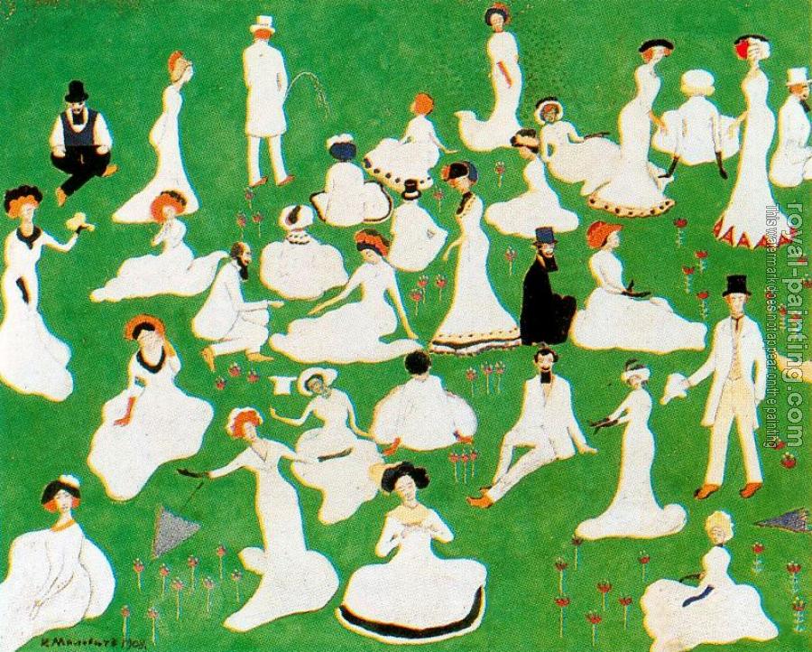 Kazimir Malevich : Rest. Society in Top Hats